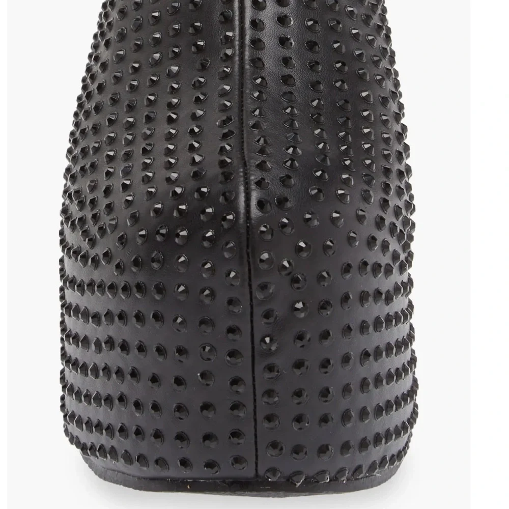 Black Studded Mules - Picture 6 of 9